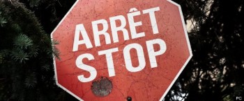 One of the last French-English bilingual "stop" sign is seen on Rue de Berniere street in Quebec city July 7, 2009. Provincial government changed (almost) all the stop sign to only read "arret" many years ago.One of the last French-English bilingual "stop" sign is seen on Rue de Berniere street in Quebec city July 7, 2009. Provincial government changed (almost) all the stop sign to only read "arret" many years ago. The Canadian Press Images/Francis Vachon
