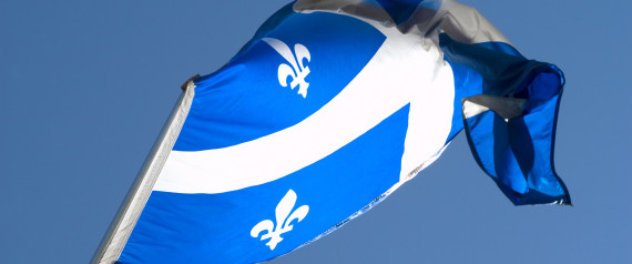 Flag of Quebec, canada