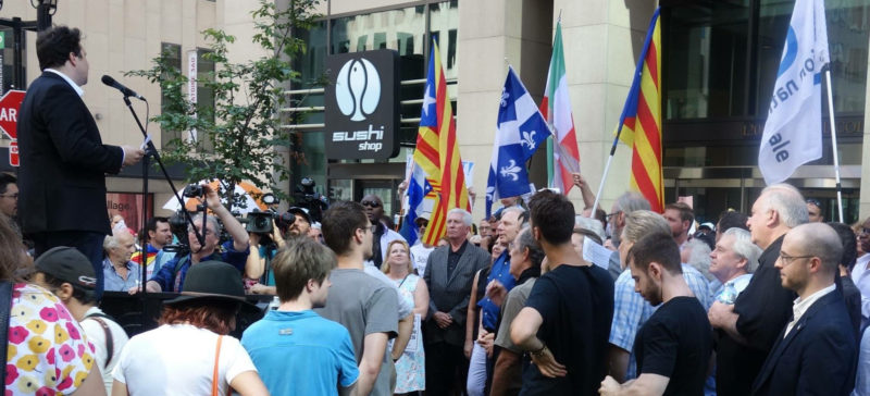 Rassemblement Solidarité avec la Catalogne